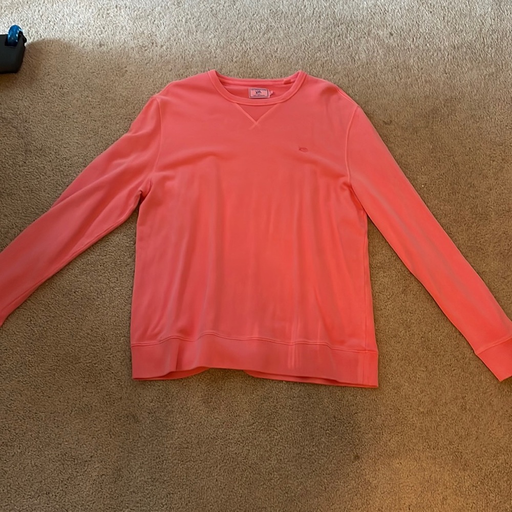 Mens southern tide Xl salmon color crew neck
